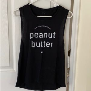 “Motivation for Running: Peanut Butter” tank